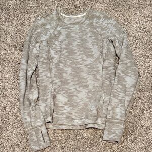 lululemon athletica Heathered Light Gray Crewneck Sweatshirt